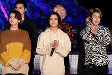 左から吉野北人、川村壱馬、RIKU。