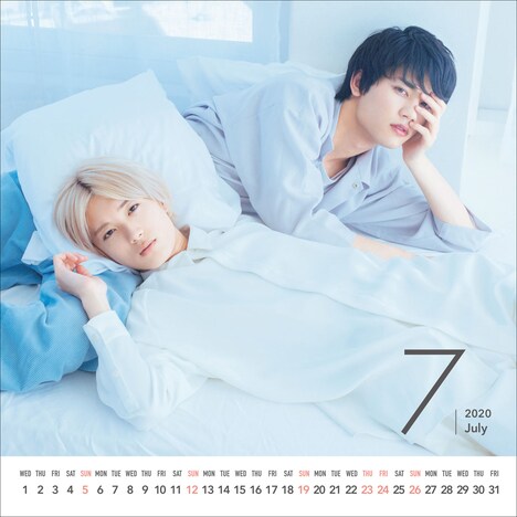 「M!LK OFFICIAL CALENDAR 2020」7月ページ(c)SDP