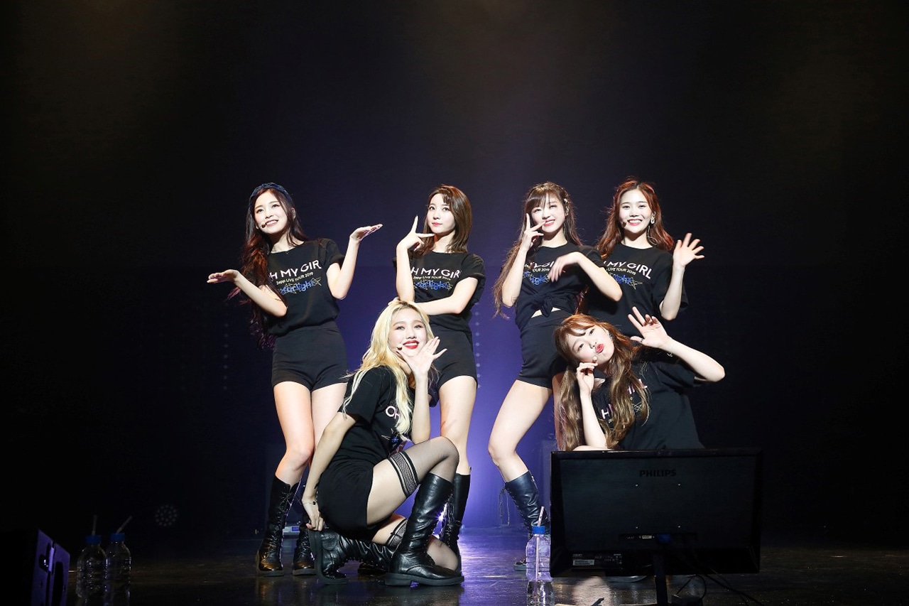 「OH MY GIRL Zepp LIVE TOUR 2019 'starlight'」Zepp Tokyo公演の様子。（写真提供：ソニー・ミュージックレーベルズ）