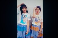 中山莉子と柏木ひなたによるTik Tokの動画のワンシーン。