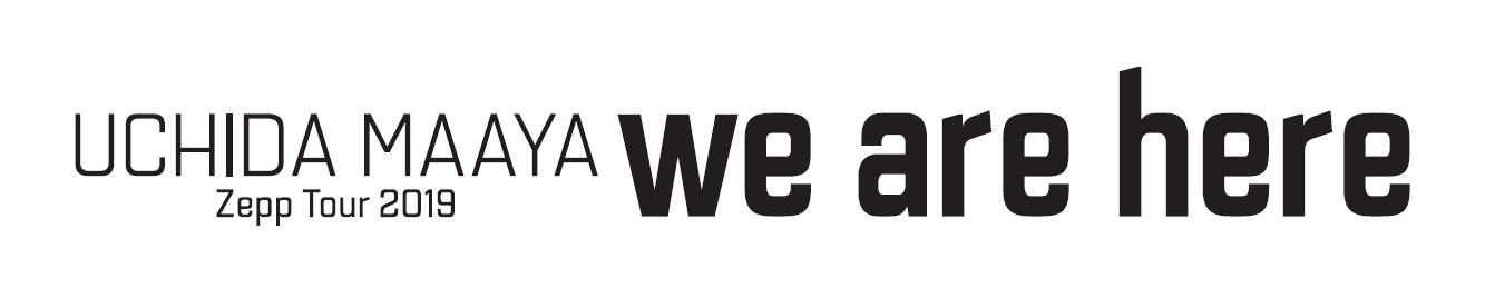 「UCHIDA MAAYA Zepp Tour 2019 『we are here』」ロゴ