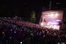 GANG PARADEの日比谷野音ワンマンの様子。