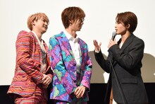 左からユーキ、リョウガ、草川拓弥（タクヤ）。