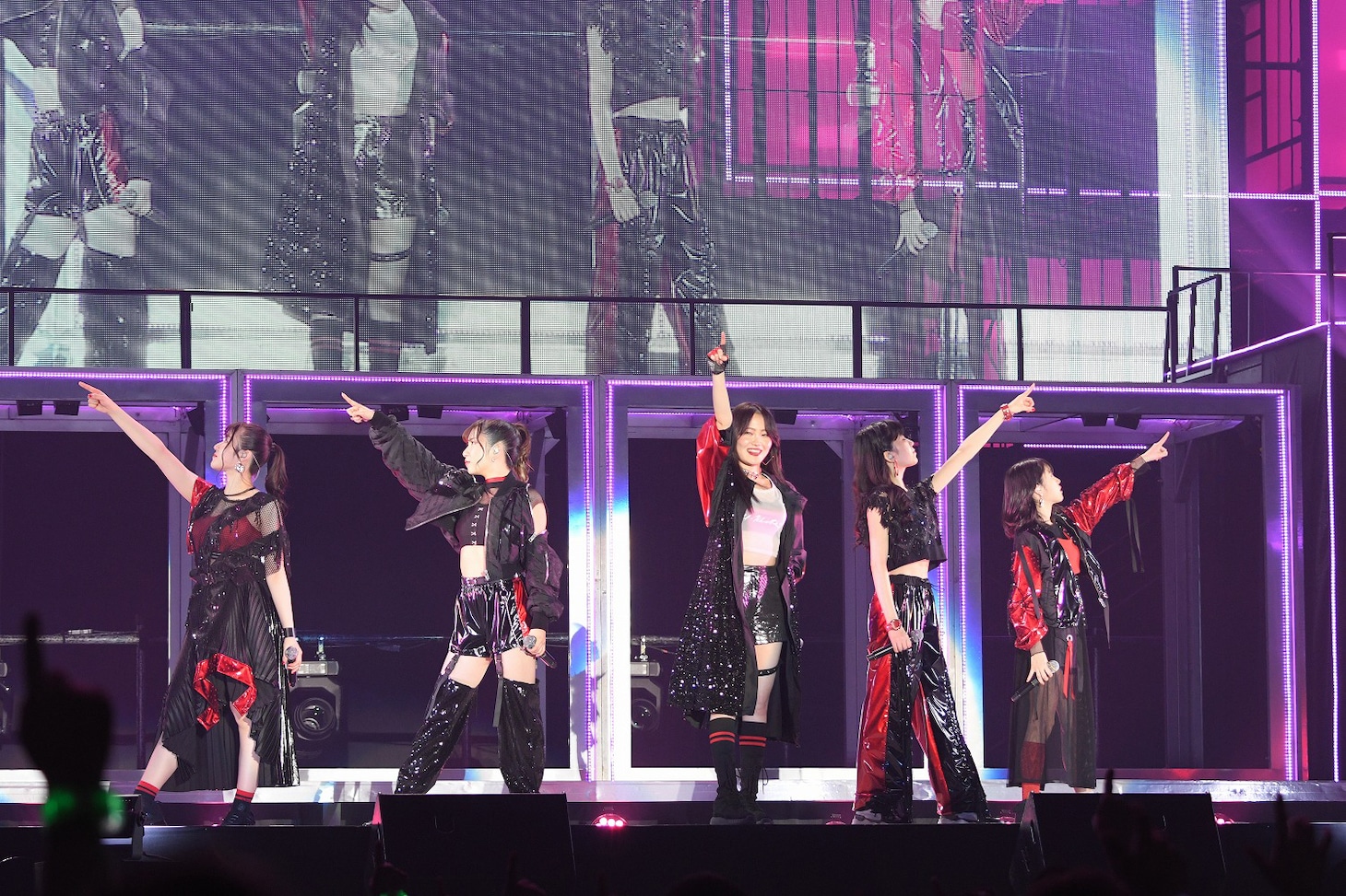 Little Glee Monster「Little Glee Monster 5th Celebration Tour 2019 ～MONSTER GROOVE PARTY～」東京・国立代々木競技場第一体育館公演の様子。（Photo by Yusuke Sato）