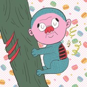 ポテチ光秀による爪切男イラスト。