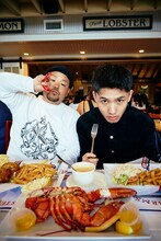 C.O.S.A.とKID FRESINO。