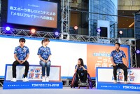 左から羽根田卓也、木村沙織、倉橋香衣、川村怜。