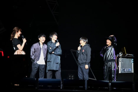 演奏を終えたフジファブリズム。（撮影：山内洋枝）