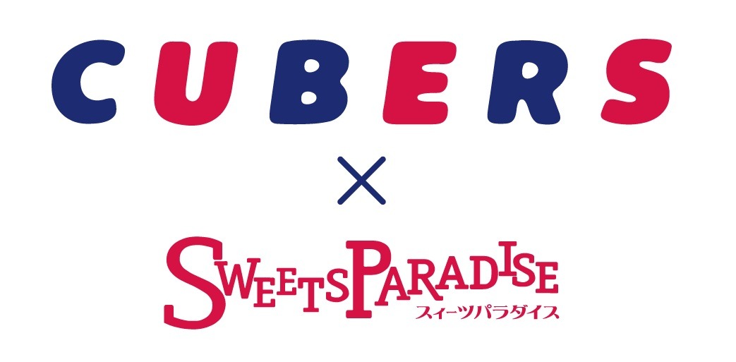 「CUBERS×SWEETS PARADISEコラボカフェ」ロゴ