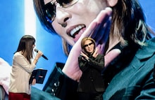 「Brandcast 2019 Japan」YOSHIKI登場時の様子。