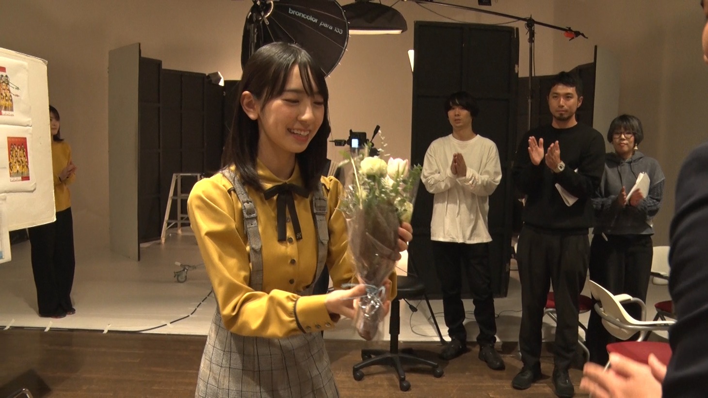 撮影メイキングより。