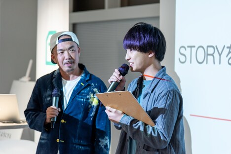 晋平太と田中雅功。（撮影：小田周介）