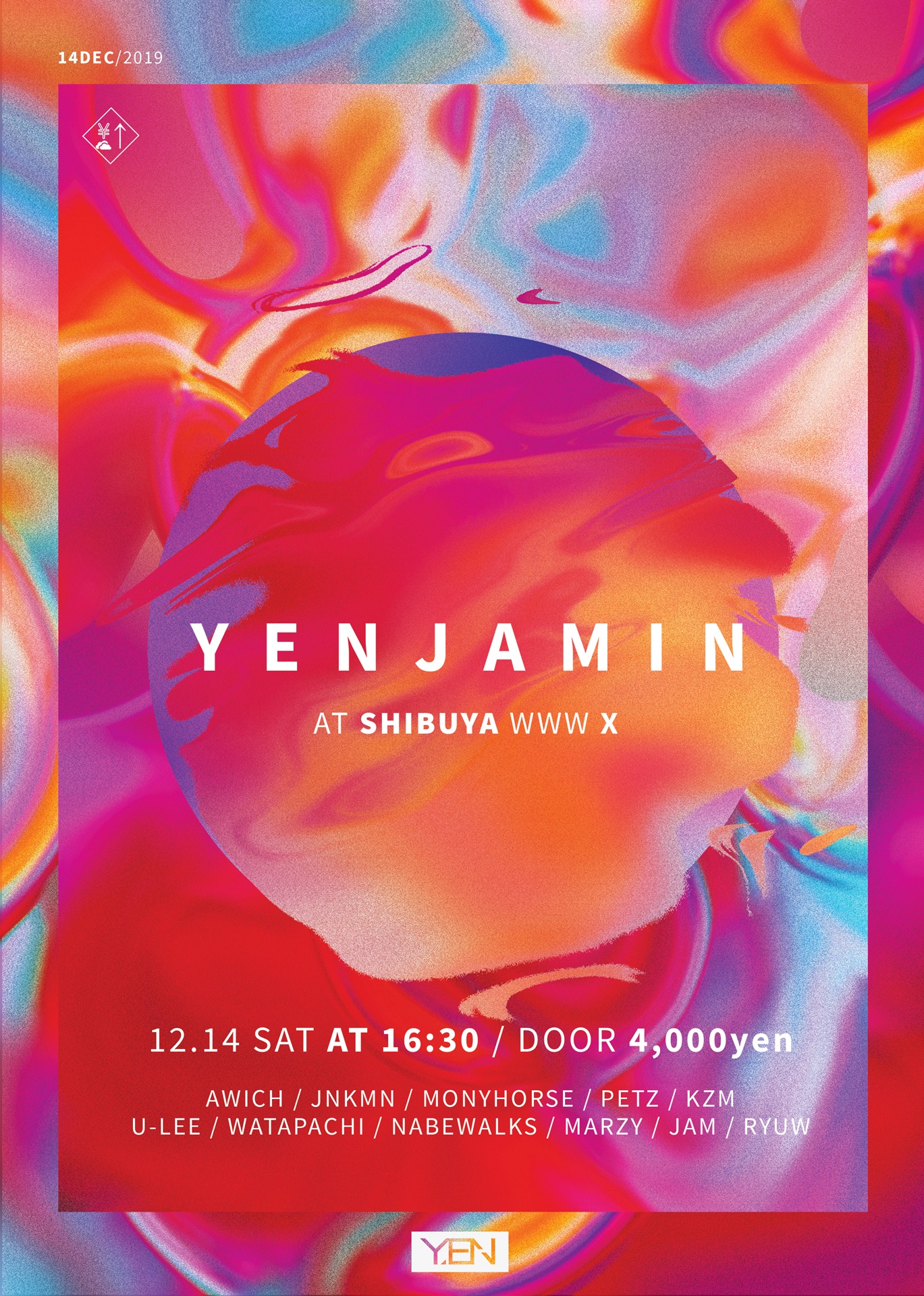 「YENJAMIN」フライヤー