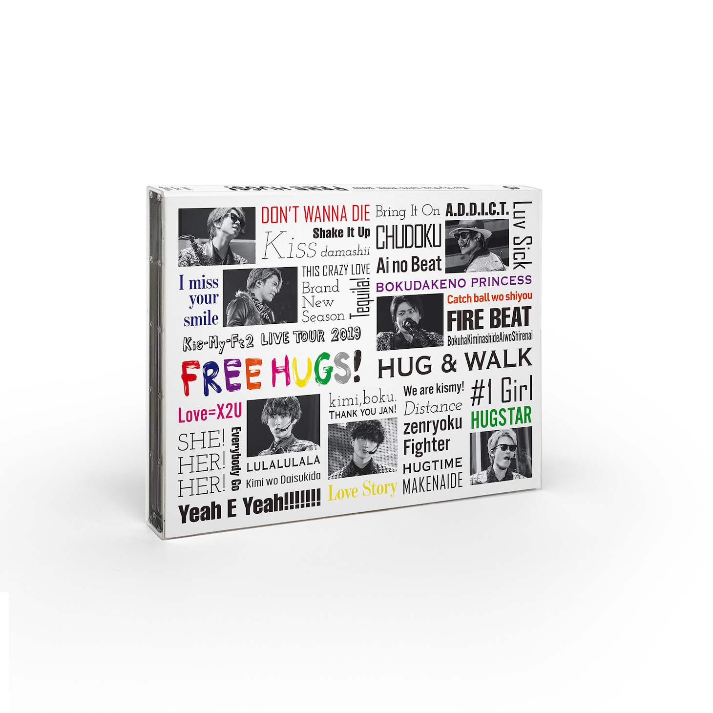 Kis-My-Ft2「LIVE TOUR 2019 FREE HUGS!」通常盤DVDジャケット