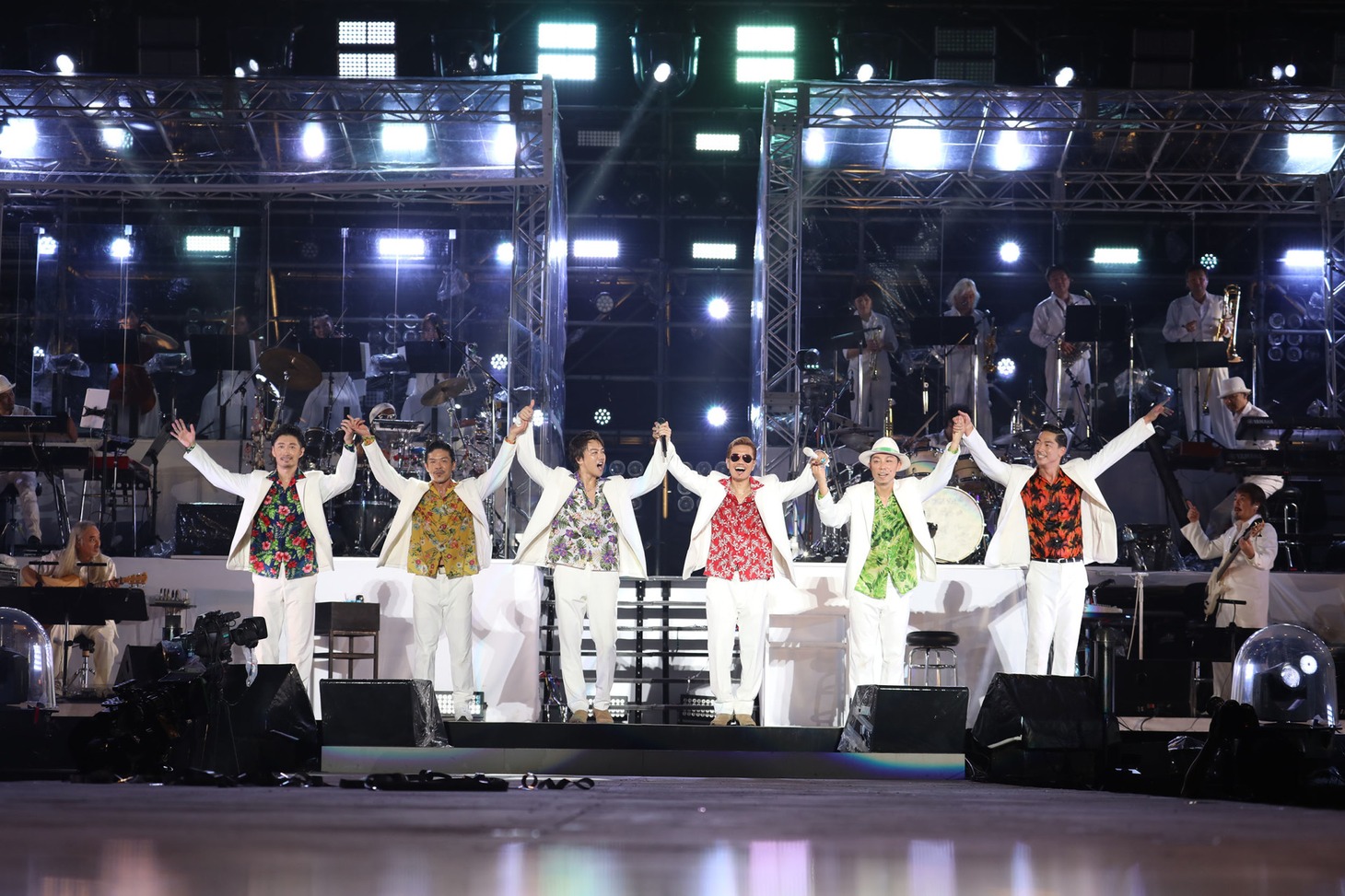「EXILE ATSUSHI SPECIAL NIGHT IN OKINAWA」の様子。（写真提供：エイベックス）