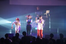 左からrisano、hime、hinako。（撮影：沼田学）