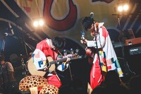 「さくらしめじ祝5周年企画第3弾！スペシャルライブ【昼の会】改めましてさくらしめじと申します。大・大・大祝祭！ドドン！とお祝いしてくれYO！」の様子。（撮影：鈴木友莉）