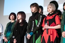 左からアユニ・D（BiSH）、YUiNA EMPiRE（BiS）、NOW EMPiRE（EMPiRE）、ナアユ（WAgg）。