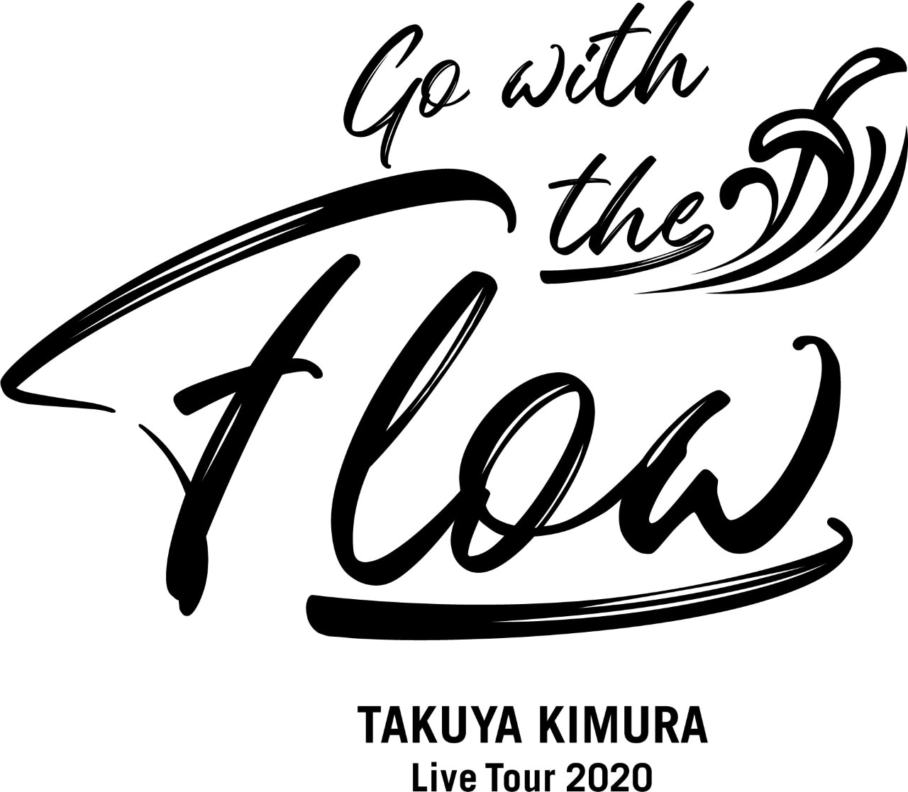 木村拓哉「TAKUYA KIMURA Live Tour 2020 Go with the Flow」ロゴ