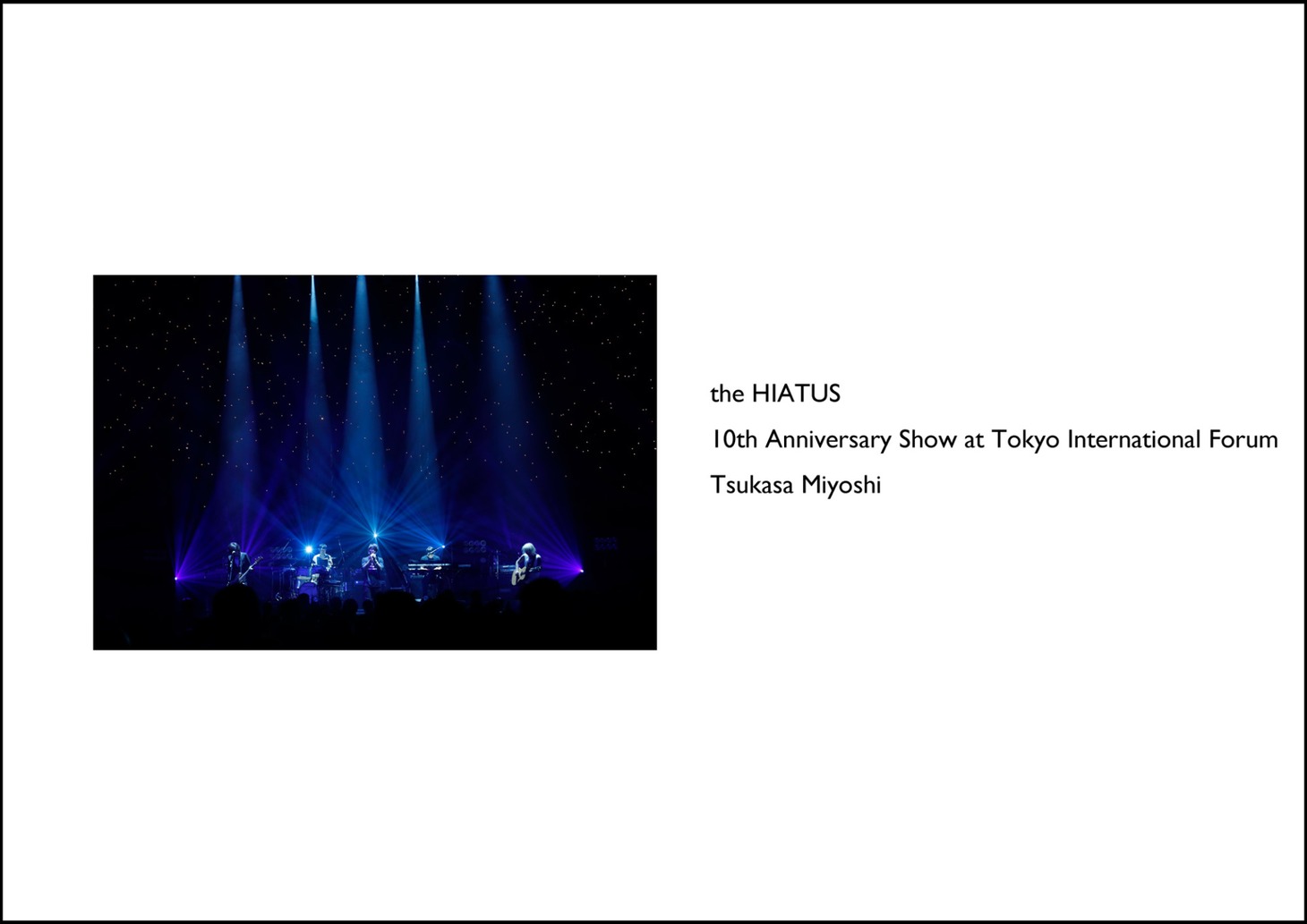 「10th Anniversary Show at Tokyo International Forum」表紙