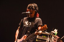 難波章浩（Vo, B / NAMBA69）（Photo by Masanori Fujikawa）