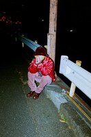 KANGOL「Faux Fur Casual」を着用したFukase。