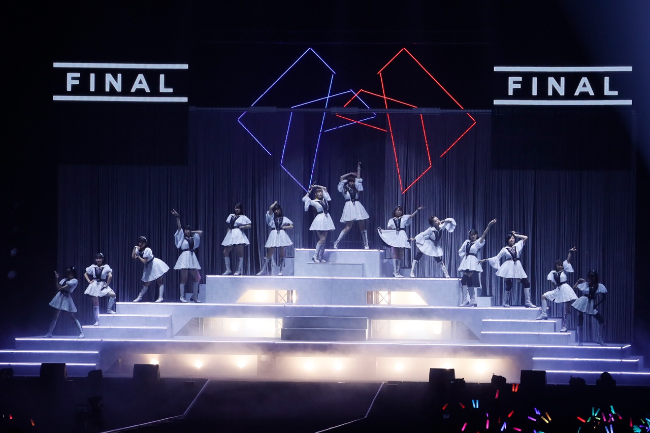 モーニング娘。’19「コンサートツアー秋～KOKORO&KARADA～FINAL」の様子。