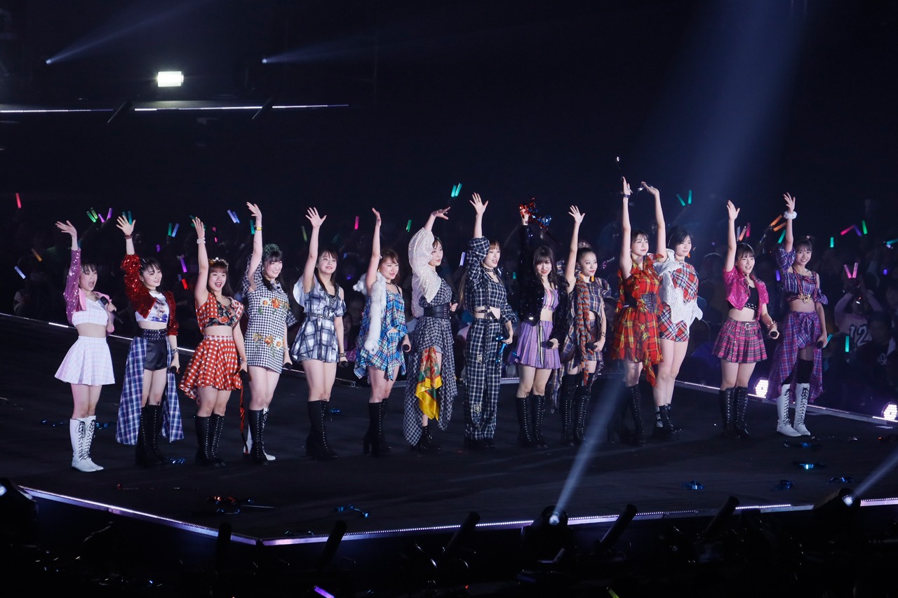 モーニング娘。’19「コンサートツアー秋～KOKORO&KARADA～FINAL」の様子。