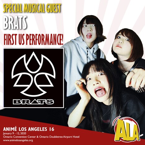 「Anime Los Angeles」のBRATS出演告知画像。