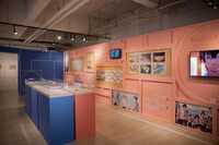 「ハニワのアトリエ」の1コーナー「拡張するハニワの世界」。