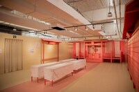 「ハニワのアトリエ」の1コーナー「願い重なるハニワ神社」。