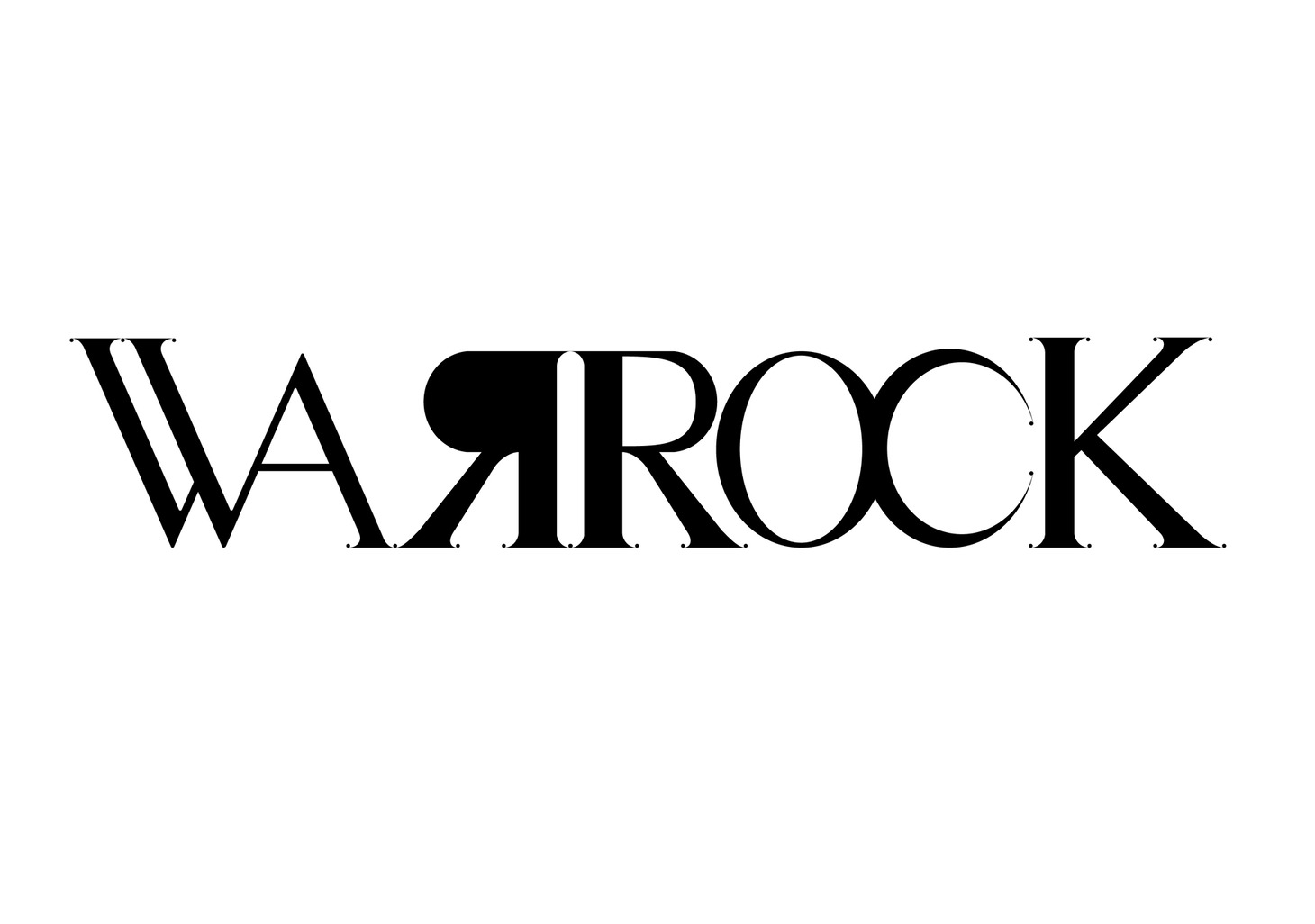 WAЯROCKロゴ