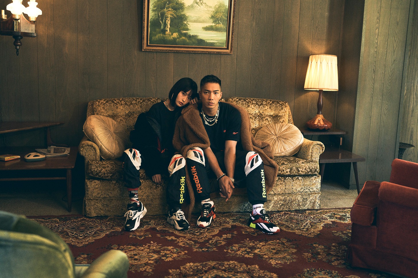 「Reebok CLASSIC×N0IR」ルックブックより。