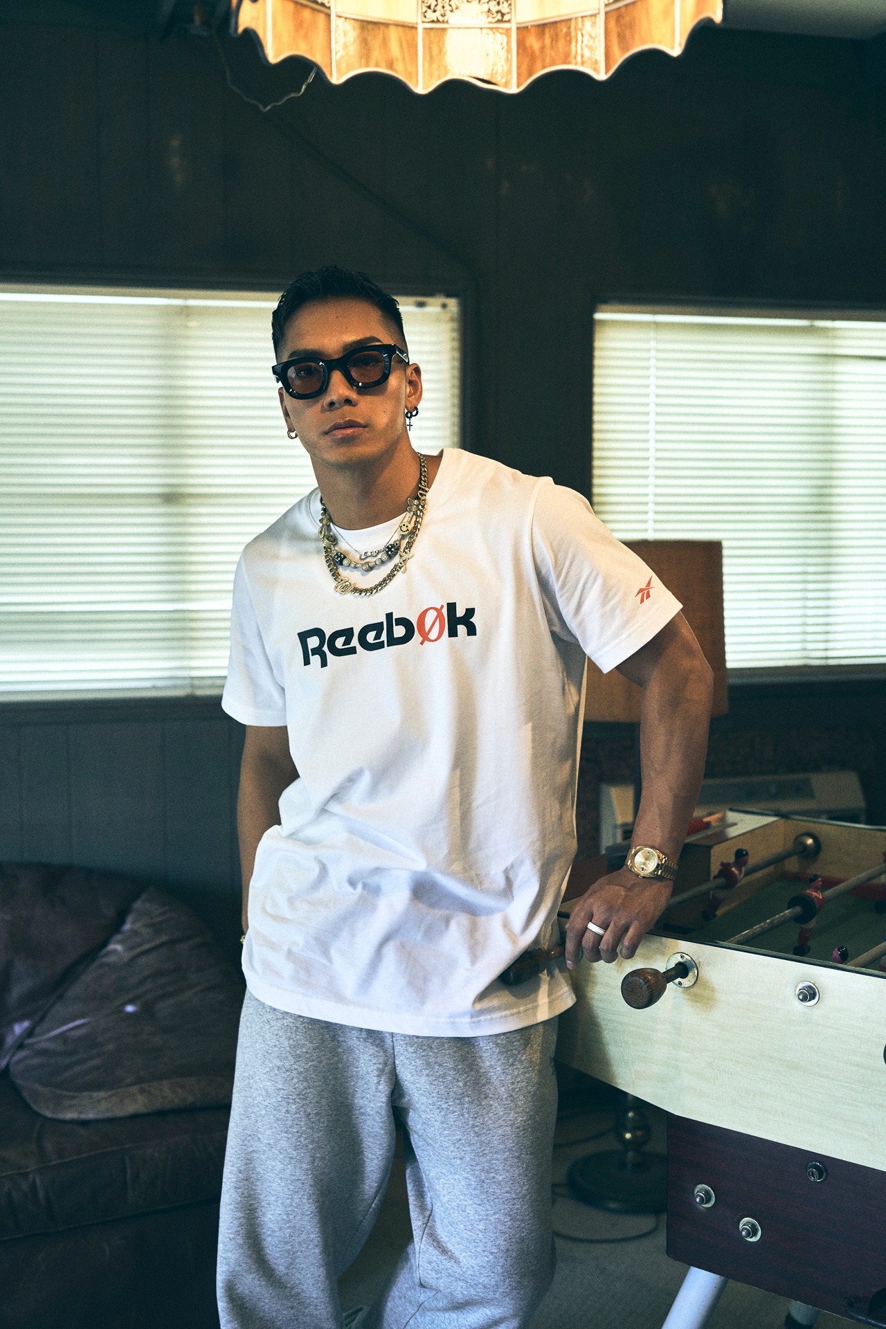 「Reebok CLASSIC×N0IR」ルックブックより。