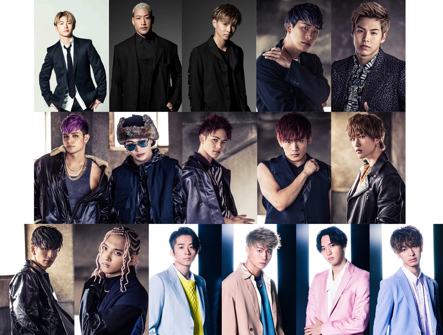 「もう一度君と踊りたい」キャスト。上段左から佐野玲於、関口メンディー、佐藤大樹、陣、RIKU。中段左から与那嶺瑠唯、山本彰吾、岩谷翔吾、浦川翔平、藤原樹。下段左から長谷川慎、鈴木昂秀、澤本夏輝、瀬口黎弥、堀夏喜、木村慧人。
