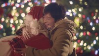 ソフトバンクCM「恋人がサンタクロース」編のワンシーン。