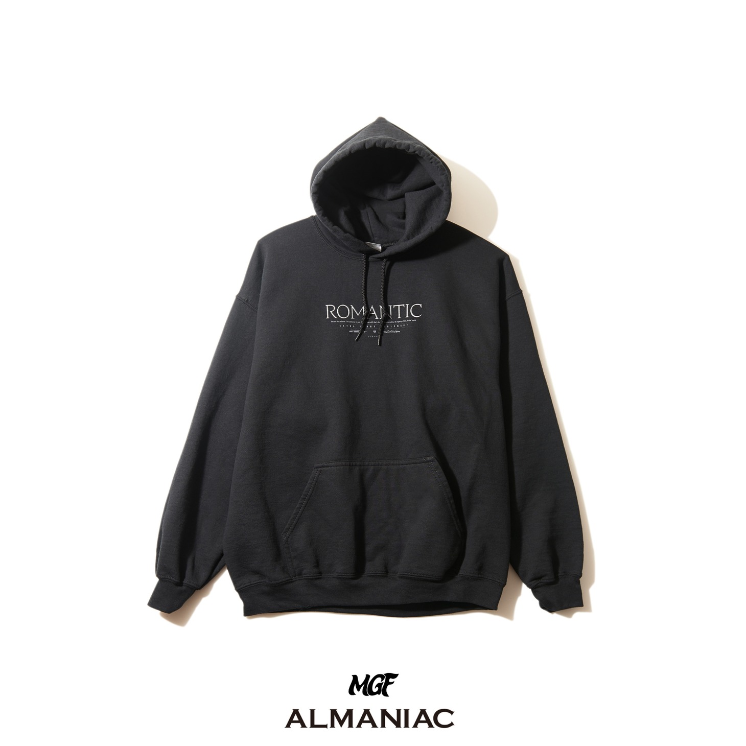 MGFと「ALMANIAC」によるコラボレーションパーカー。