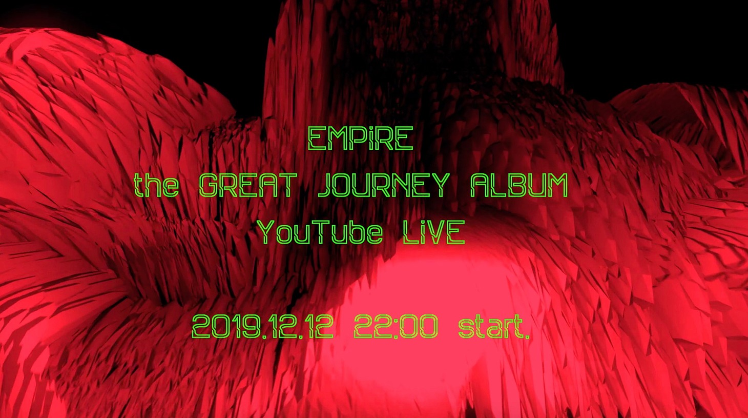 「"the GREAT JOURNEY ALBUM" YouTube LiVE」告知ビジュアル