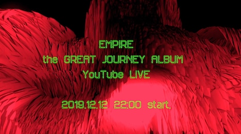 「"the GREAT JOURNEY ALBUM" YouTube LiVE」告知ビジュアル