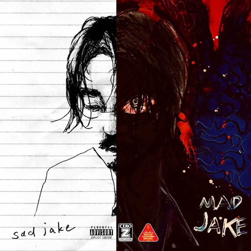 Jin Dogg「SAD JAKE」「MAD JAKE」告知ビジュアル