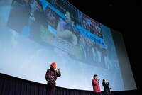 「ジュマンジ／ネクスト・レベル」初日舞台挨拶の様子。