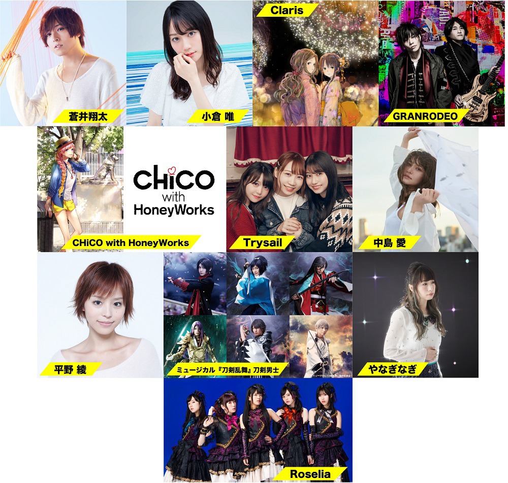 「オダイバ!!超次元音楽祭」出演アーティスト第２弾告知ビジュアル