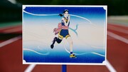 「パラアスリート歌絵巻『風の谷真海』篇」のワンシーン。