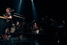 中村佳穂BANDと石若駿。（撮影：川島悠輝）