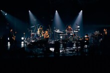 中村佳穂BANDと石若駿。（撮影：川島悠輝）