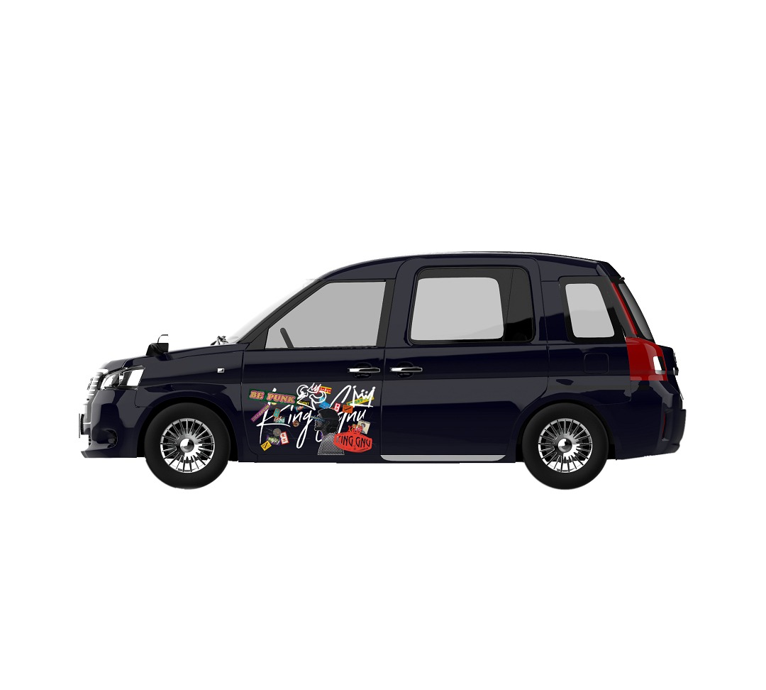 「King Gnuタクシー」ラッピング車両イメージ