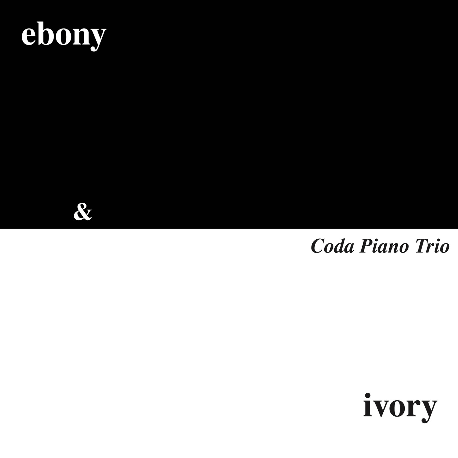Coda Piano Trio「ebony & ivory」ジャケット