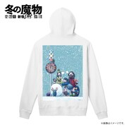「冬の魔物」×浅野いにおコラボパーカーのデザイン。