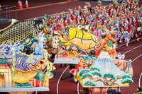 「国立競技場オープニングイベント ～HELLO, OUR STADIUM～」の「東北絆まつり」の様子。（写真提供：JSC）