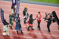 「国立競技場オープニングイベント ～HELLO, OUR STADIUM～」の「東北絆まつり」の様子。（写真提供：JSC）